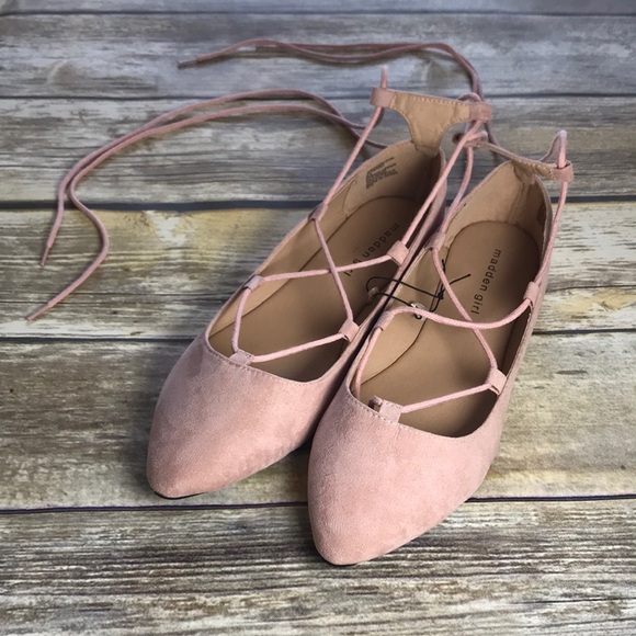 Madden Girl Shoes - Madden Girl Lace Up Ballet Flats NWOT